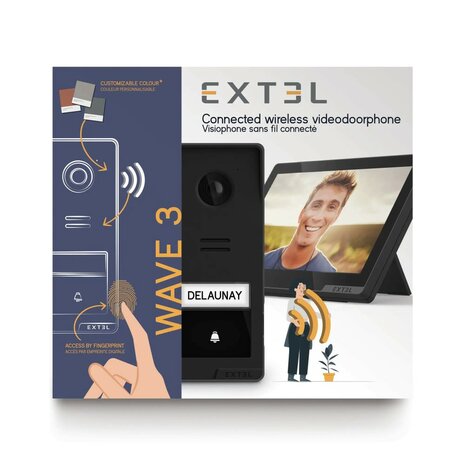 Extel 720337 Wave 3 draadloze video intercom doos