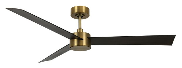 Beacon Airfusion Climate IV plafondventilator messing walnoot 132 centimeter zonder lamp