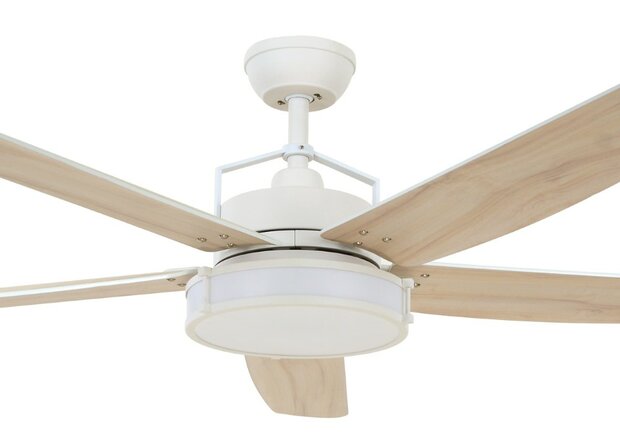 Beacon 213176 Airfusion Louisville plafondventilator met verlichting eikenhout 158 cm