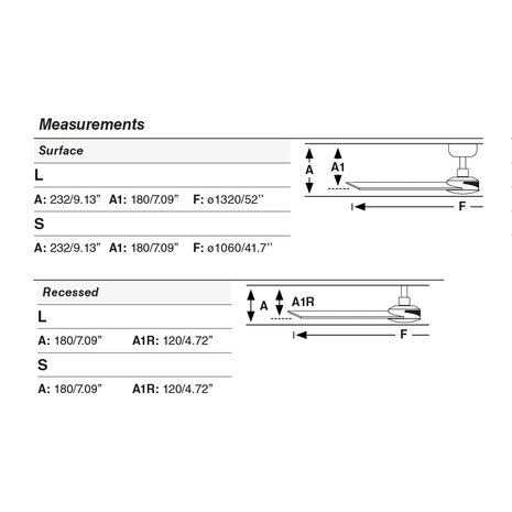Faro Barcelona 34297 Rudder L plafondventilator wit/essen 132 cm afmetingen