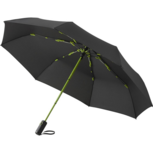 Fare Colorline 5644 extra grote zakparaplu zwart limegroen Fare Colorline 5644 extra grote zakparaplu zwart limegroen