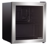 Husky CKK50-CNS mini koelkast zilver met glasdeur 48 liter Husky CKK50-CNS mini koelkast zilver met glasdeur 48 liter