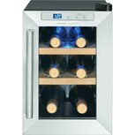 Proficook WK1231 glasdeur wijnkoelkast 6 flessen zwart zilver Proficook WK1231 glasdeur wijnkoelkast 6 flessen zwart zilver
