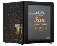 Husky mini koelkast met prosecco opdruk 48 liter Husky mini koelkast met prosecco opdruk 48 liter