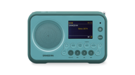 Sangean DPR-76BT Light Blue DAB+/FM draagbare radio werkt met oplaadbare accu of batterijen Sangean DPR-76BT Light Blue DAB+/FM draagbare radio werkt met oplaadbare accu of batterijen