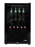 Husky KK70-BK-NL-HU mini koelkast zwart met glazen deur 71 liter Husky KK70-BK-NL-HU mini koelkast zwart met glazen deur 71 liter