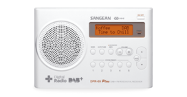 Sangean DPR-69+ White DAB+/FM-RDS draagbare en oplaadbare radio wit Sangean DPR-69+ White DAB+/FM-RDS draagbare en oplaadbare radio wit