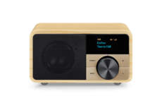 Sangean DDR-7 Natural Wood mini DAB+/FM radio met bluetooth en aux licht hout Sangean DDR-7 Natural Wood mini DAB+/FM radio met bluetooth en aux licht hout