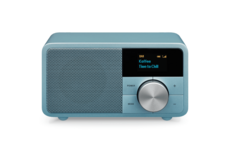 Sangean DDR-7 Norse Blue mini DAB+/FM radio met bluetooth en aux lichtblauw Sangean DDR-7 Norse Blue mini DAB+/FM radio met bluetooth en aux lichtblauw