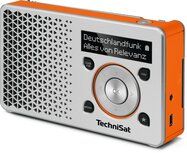 Technisat DIGITRADIO 1 DAB+/FM draagbare zakradio zilver oranje Technisat DIGITRADIO 1 DAB+/FM draagbare zakradio zilver oranje