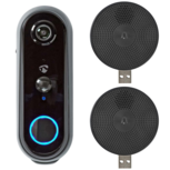 Nedis SmartLife WIFICDP20GY videodeurbel zwart + 2 ontvangers Nedis SmartLife WIFICDP20GY videodeurbel zwart + 2 ontvangers