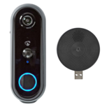 Nedis SmartLife WIFICDP20GY videodeurbel zwart + 1 ontvanger Nedis SmartLife WIFICDP20GY videodeurbel zwart + 1 ontvanger