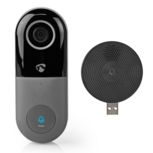 Nedis SmartLife WIFICDP10GY Wi-Fi videodeurbel + 1 ontvanger Nedis SmartLife WIFICDP10GY Wi-Fi videodeurbel + 1 ontvanger