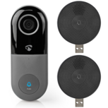 Nedis SmartLife WIFICDP10GY Wi-Fi videodeurbel + 2 ontvangers Nedis SmartLife WIFICDP10GY Wi-Fi videodeurbel + 2 ontvangers